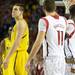 Michigan freshman Mitch McGary looks up during the last seconds of the game against Louisville in national championship at the Georgia Dome in Atlanta on Monday, April 8, 2013. Melanie Maxwell I AnnArbor.com
